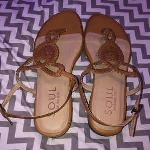 brown sandals